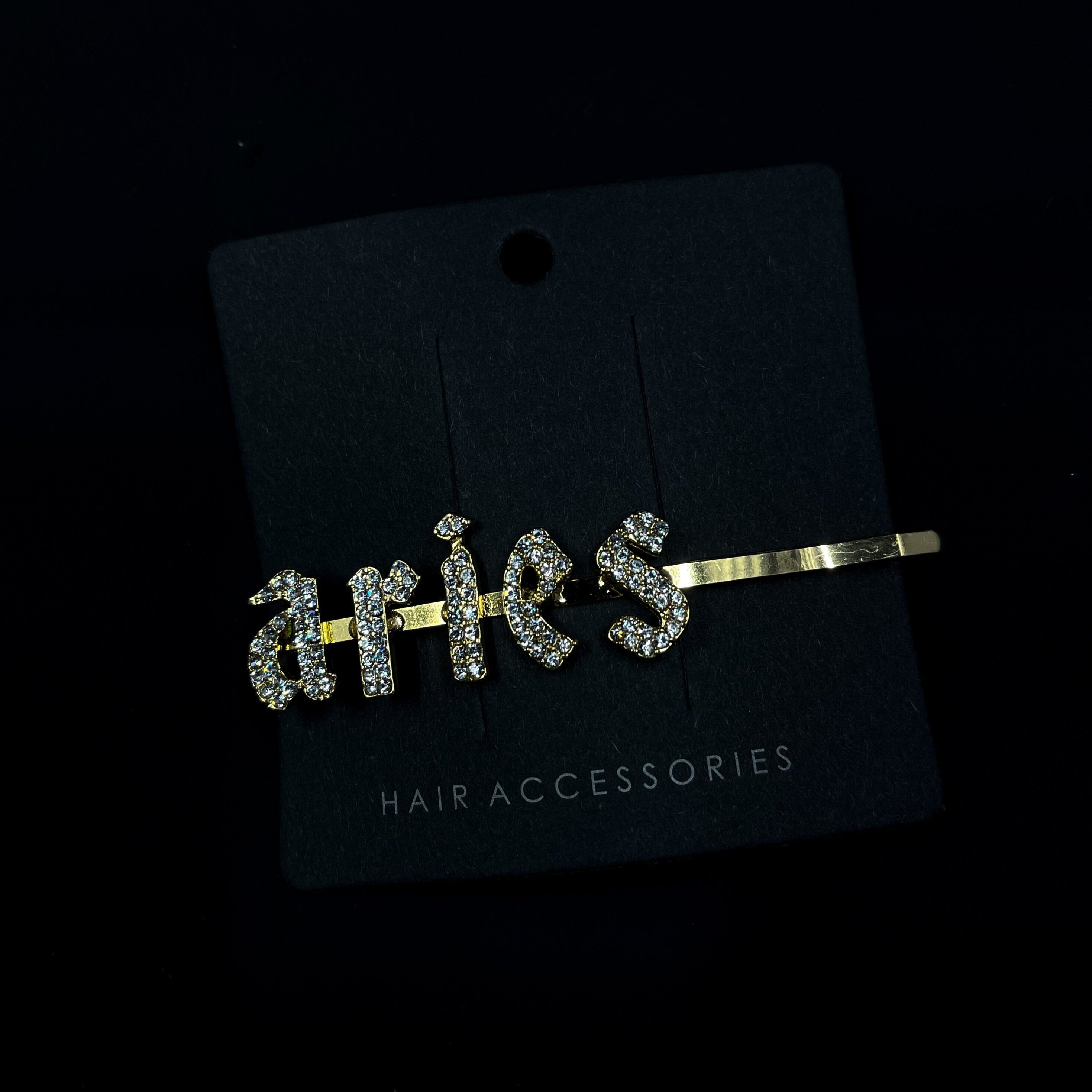 1 Aries Gold Diamond Pin