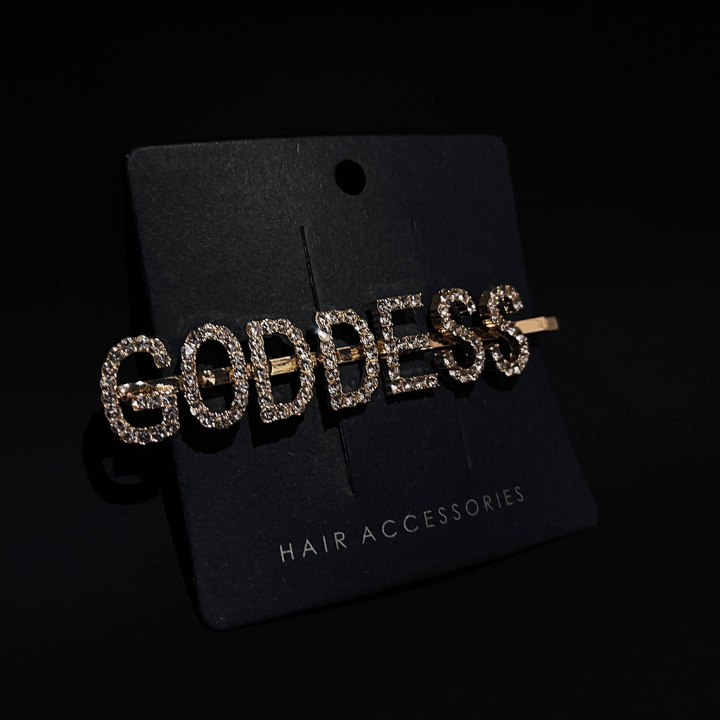 Gold Diamond Goddess Pin