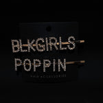 Load image into Gallery viewer, BLKGIRLS POPPIN Diamond Gold Hair Pin
