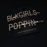 Load image into Gallery viewer, BLKGIRLS POPPIN Diamond Gold Hair Pin
